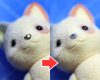 シルバニアの鼻のフロッキー部分を“ネイル用のベルベットパウダー”で修復してみました